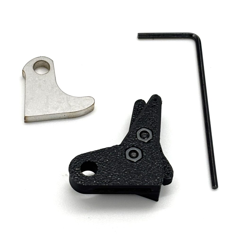 For Glock FRT Polymer V3 Trigger Shoe Kit with Safety and Curved Steel Trip for Gen 1-4 Glocks – Black