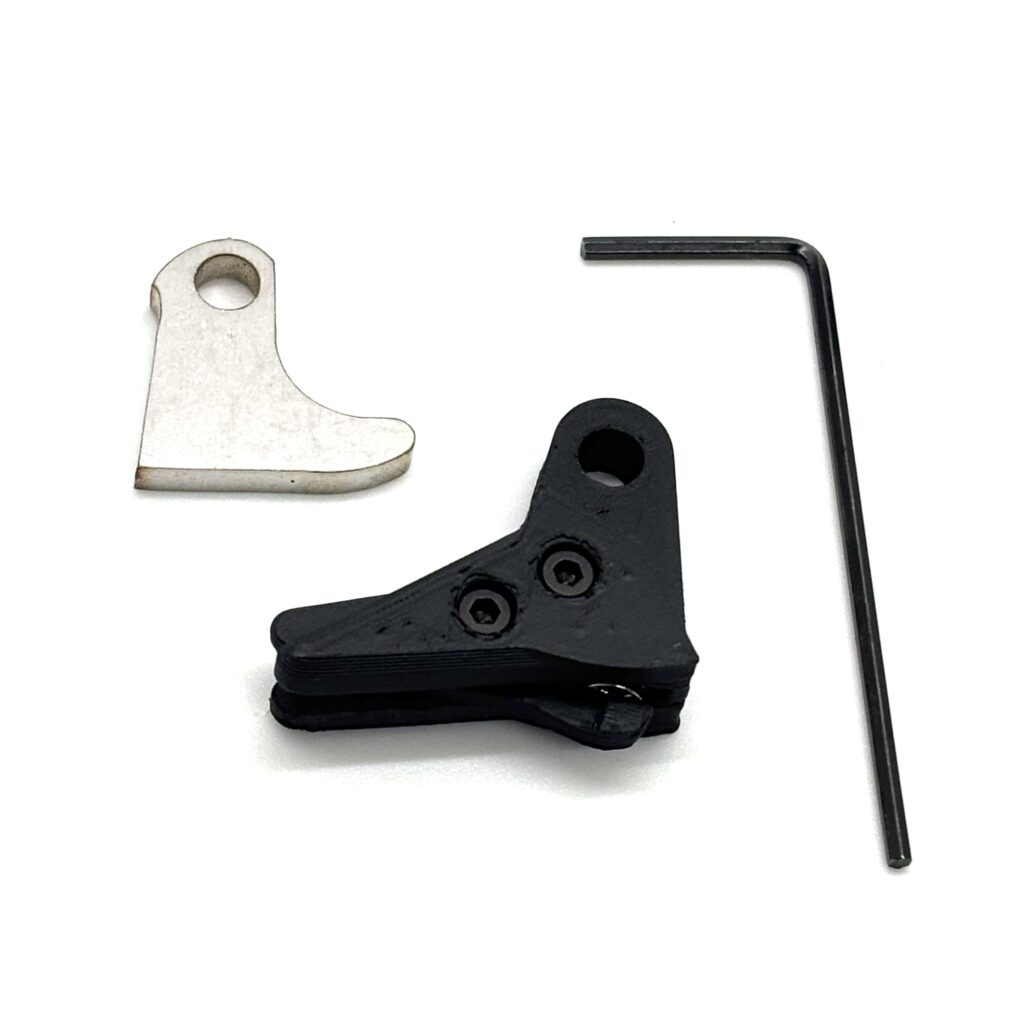For Glock FRT Polymer V3 Trigger Shoe Kit with Safety and Curved Steel Trip for Gen 1-4 Glocks – Black