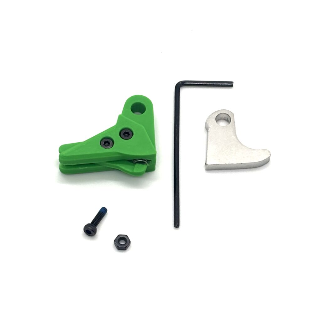 For Glock FRT Polymer V3 Trigger Shoe Kit with Safety and Curved Steel Trip for Gen 1-4 Glocks – Green